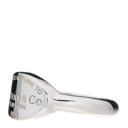 Tiffany Sterling Silver Return to Tiffany Oval Ring 53 6.5 3 of 5