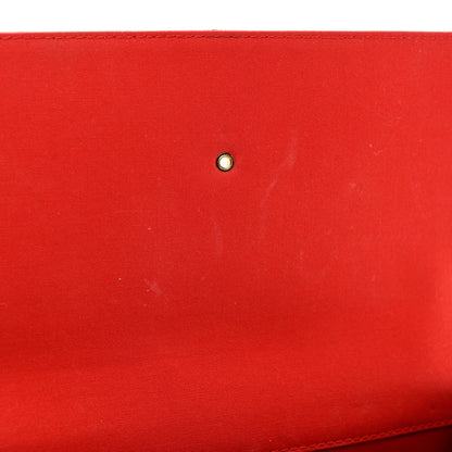 Louis Vuitton Patent Louise Clutch Cherry 10 of 10