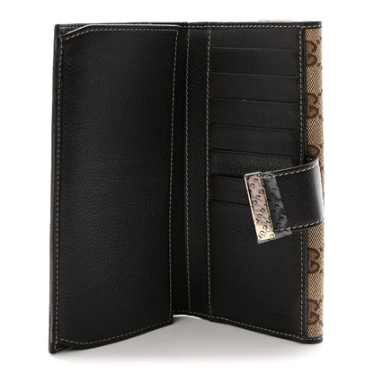 Gucci GG Plus Monogram Icon Bar Continental Flap Wallet Dark Brown 5 of 8