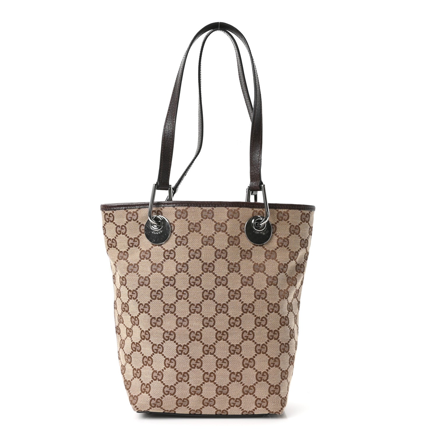 Gucci Monogram Small Eclipse Tote Brown 1 of 10