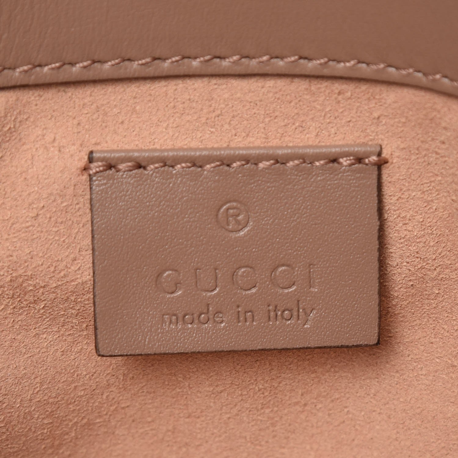 Gucci Calfskin Matelasse Super Mini GG Marmont Shoulder Bag Porcelain Rose 5 of 8