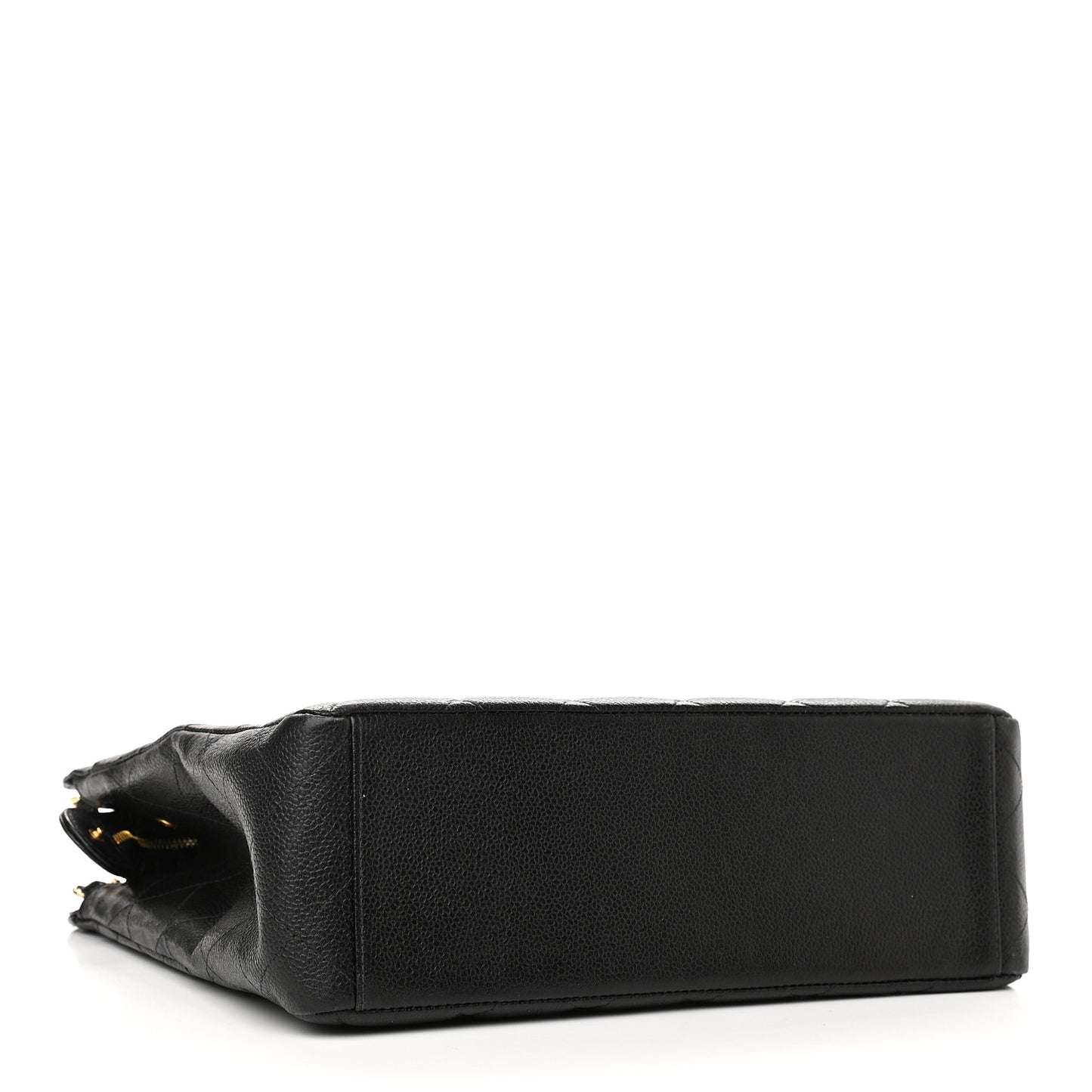 Caviar Quilted Shoulder Bag Black