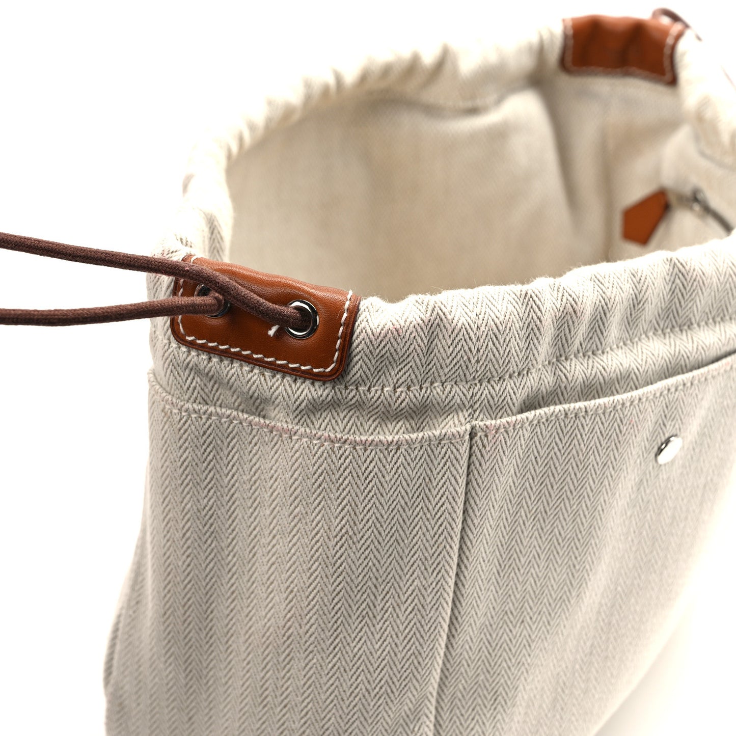 Canvas Barenia Fourbi 25 MM Bag Insert Natural Fauve