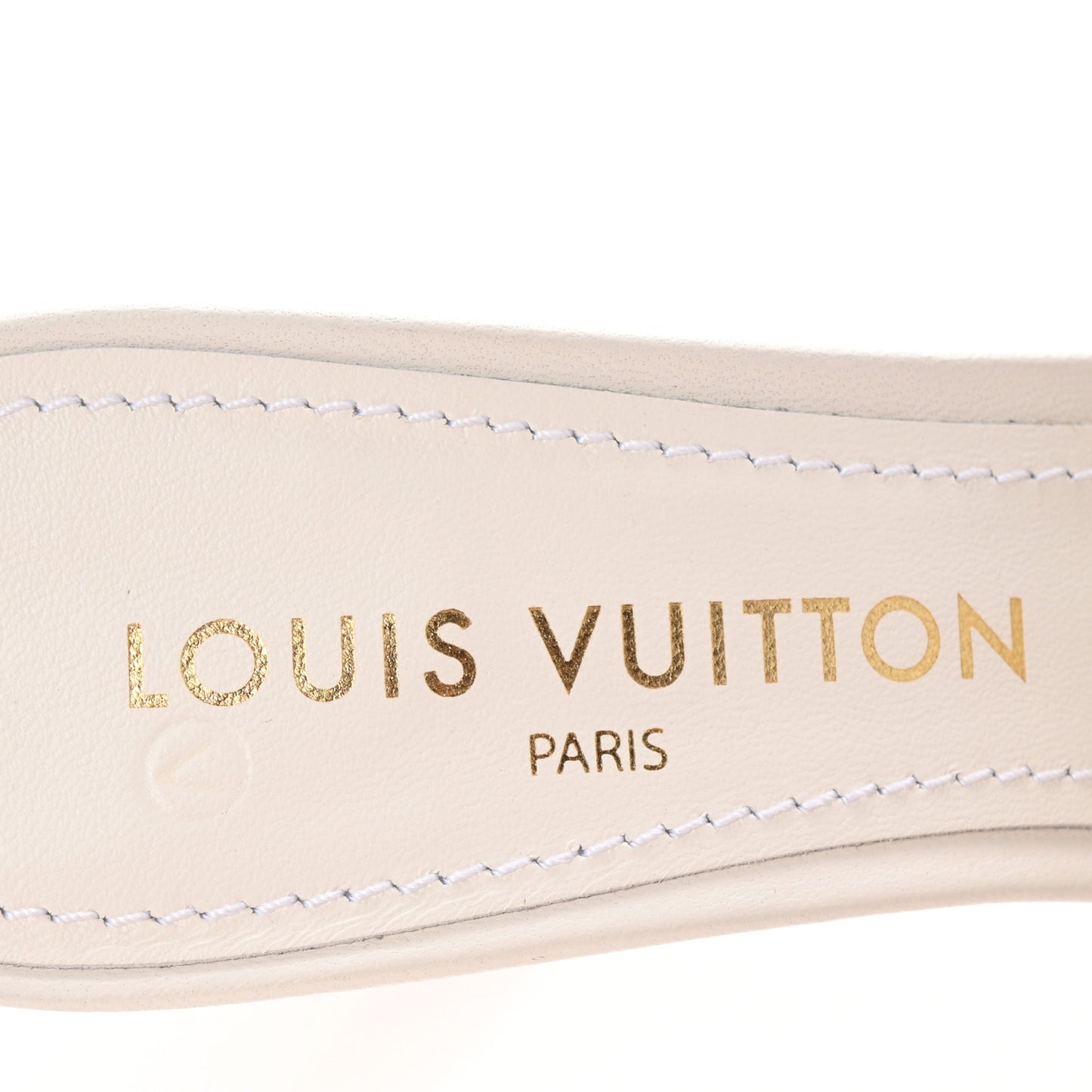 Lambskin Embossed Monogram By The Pool Revival High Heel Mules 39 White Pink
