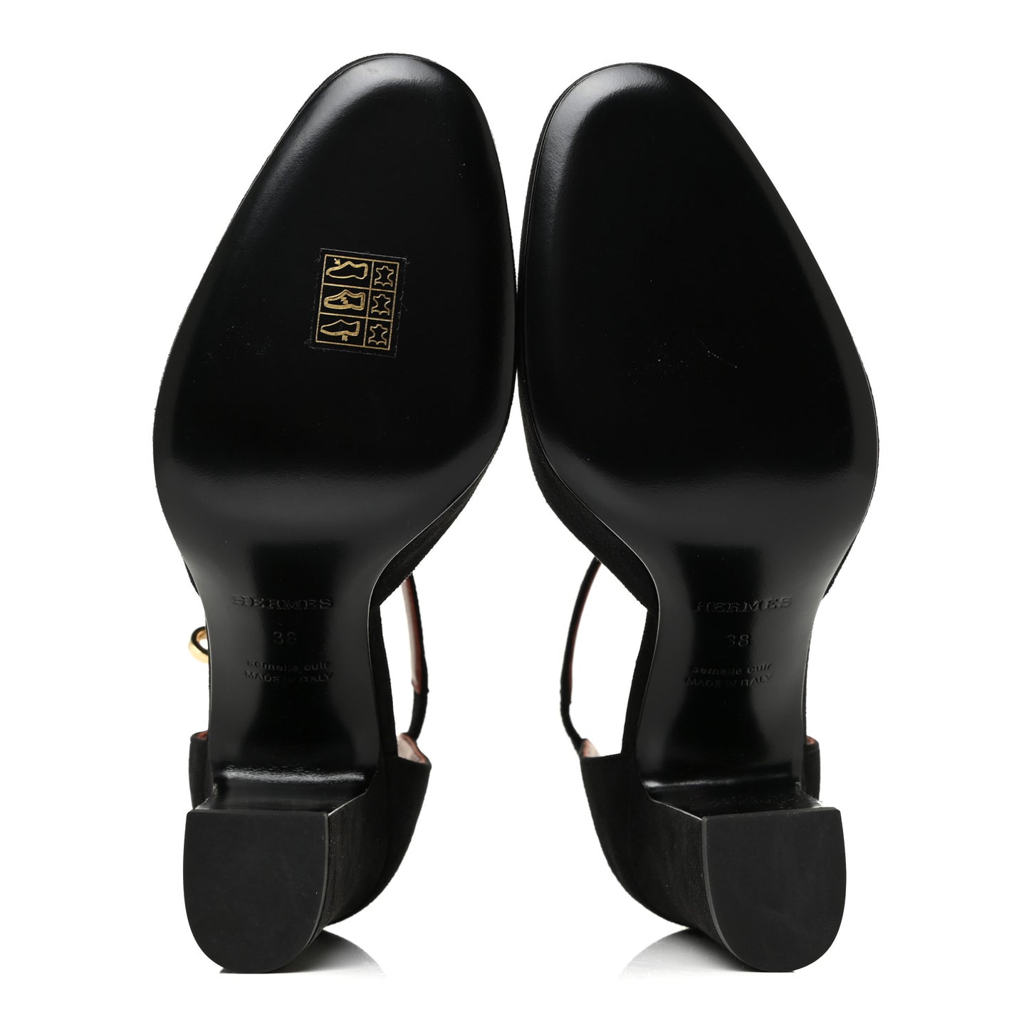 Suede Goatskin Baby 90 Pump 38 Black