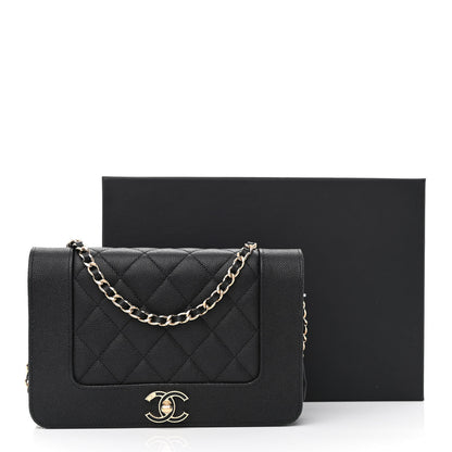 Chanel Caviar Quilted Vintage Mademoiselle Wallet On Chain WOC Black 14 of 14