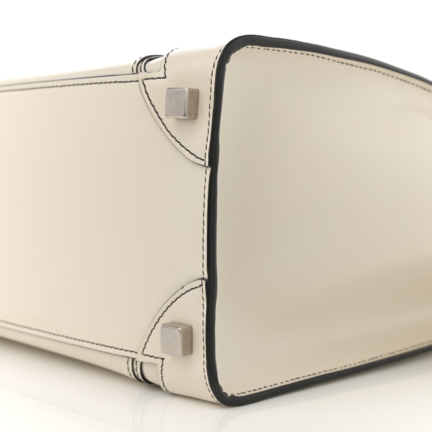 Celine Satin Calfskin Micro Debossed Luggage White 10 of 15