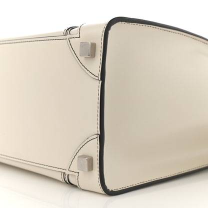 Celine Satin Calfskin Micro Debossed Luggage White 10 of 15