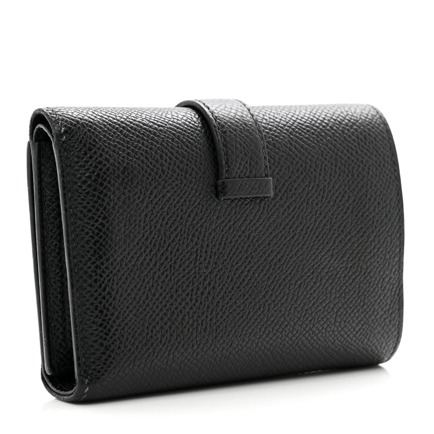 Hermes Epsom Tri-Fold Compact Bearn Wallet Black 3 of 7