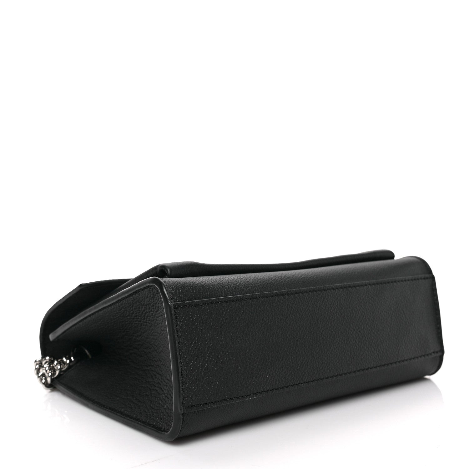 Louis Vuitton Soft Calfskin Mylockme Chain Bag BB Black 4 of 8