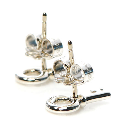 Tiffany Sterling Silver Key Earrings 3 of 5