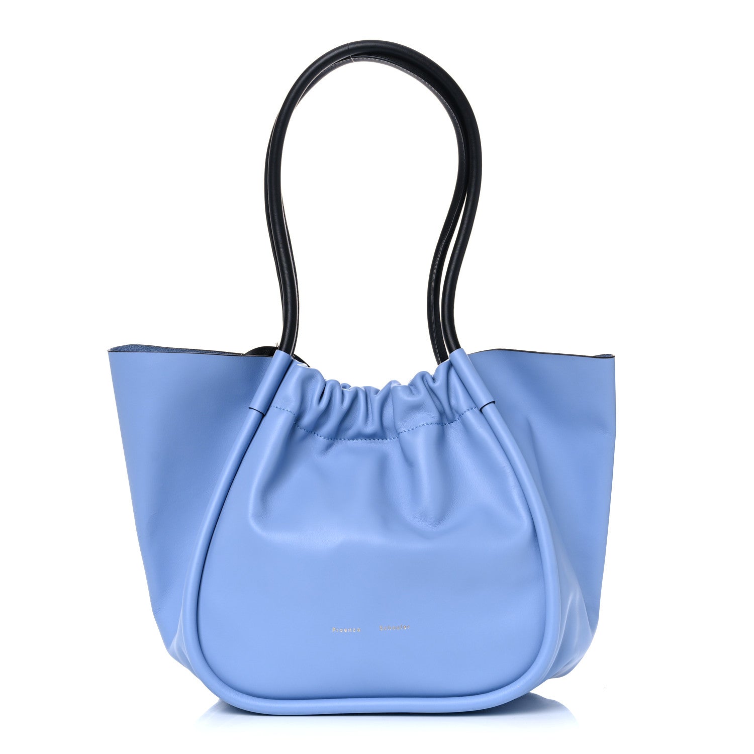 Proenza Schouler Calfskin Large Ruched Tote Sky Blue 2 of 9