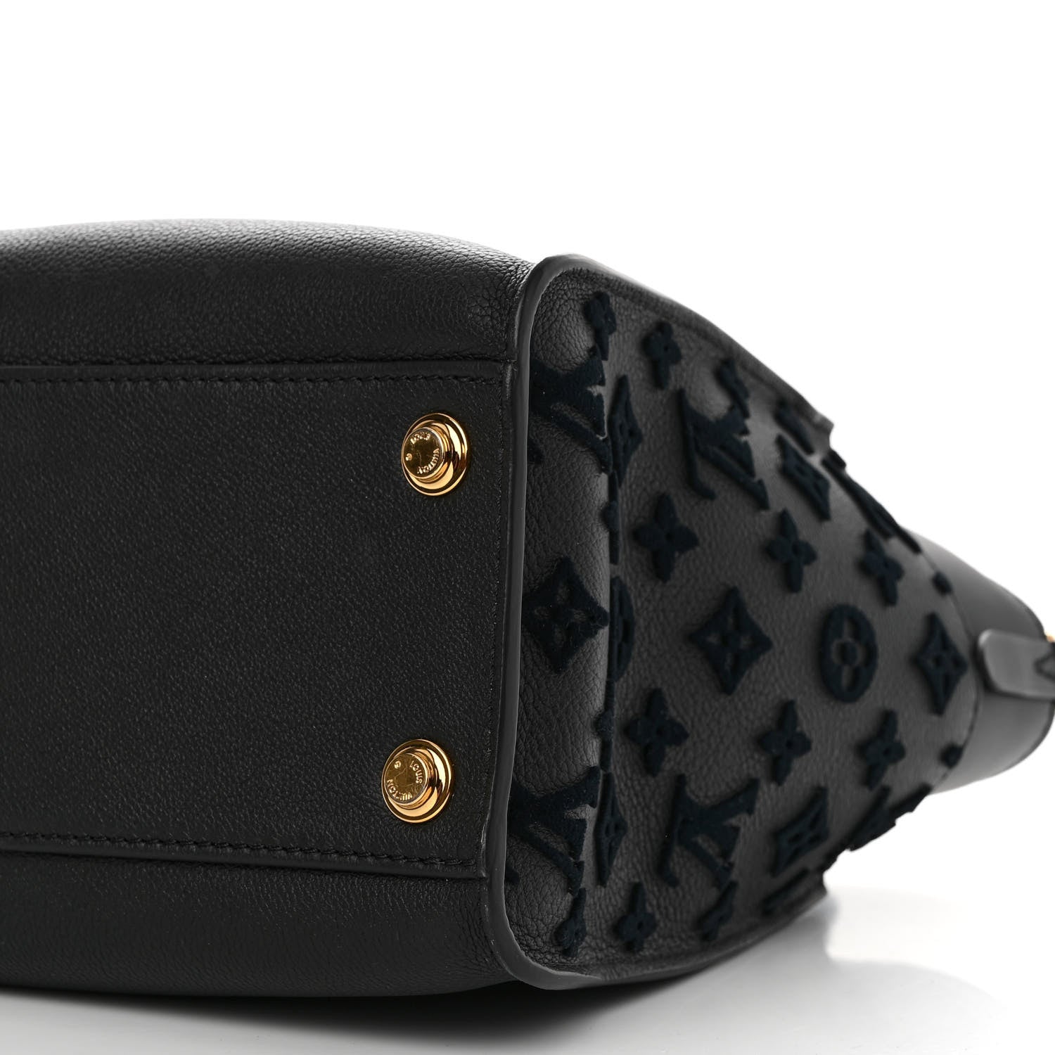 Louis Vuitton Calfskin Monogram Tufting On My Side Black 9 of 9