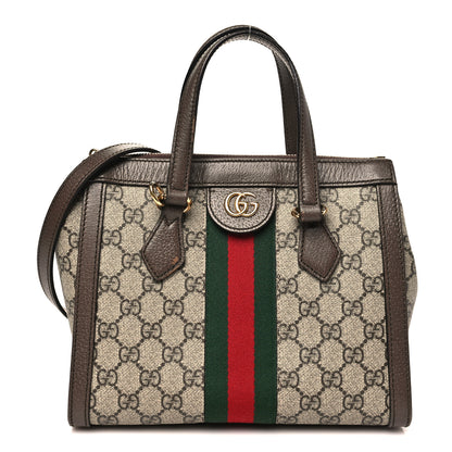 Gucci GG Supreme Monogram Small Ophidia Tote Bag Brown 1 of 13