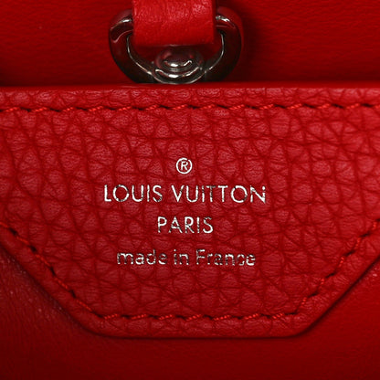 Louis Vuitton Taurillon Snakeskin Capucines PM Rubis 6 of 8