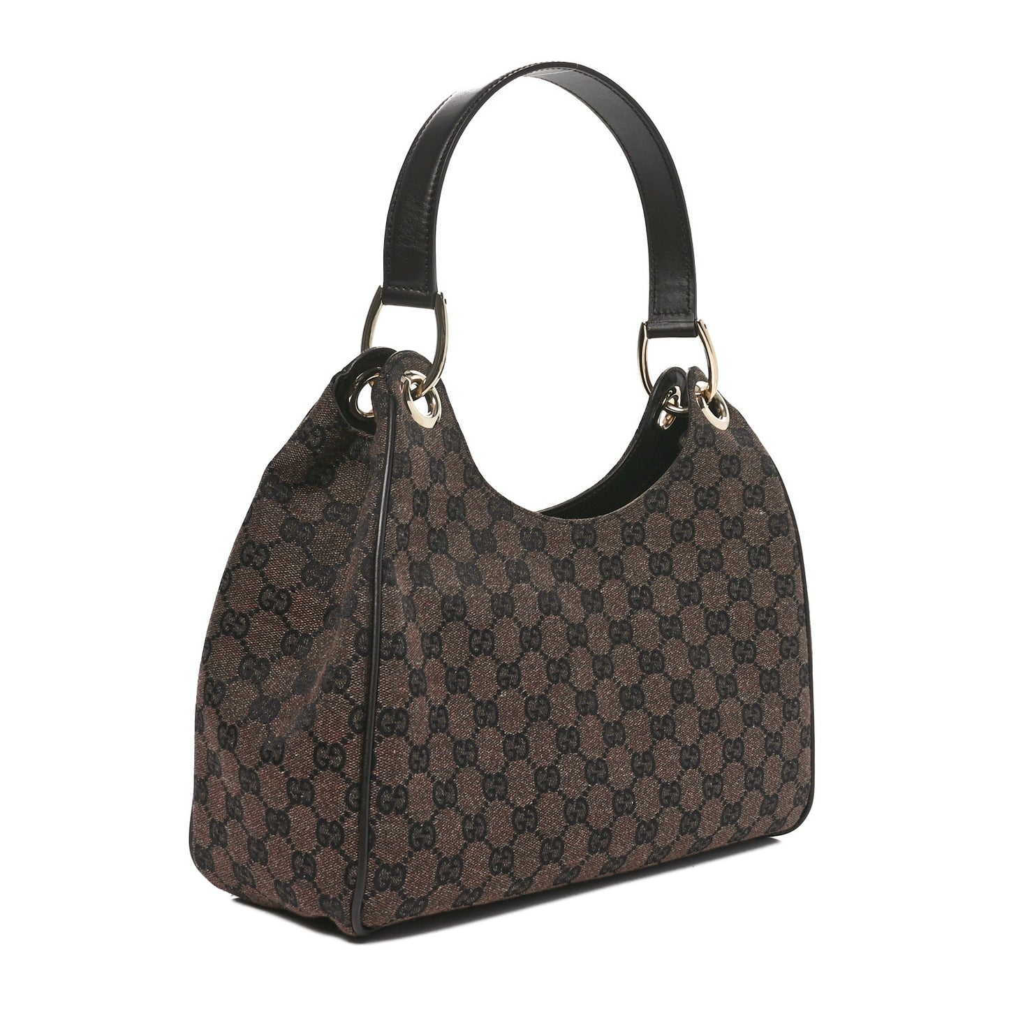Monogram Hobo Dark Brown