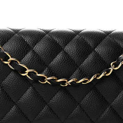 Chanel Caviar Quilted Medium Double Flap Black 8 of 14