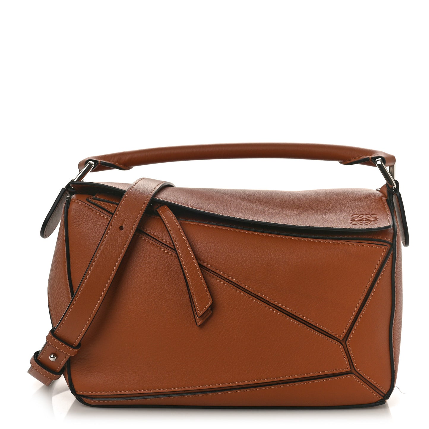 Calfskin Small Puzzle Bag Tan