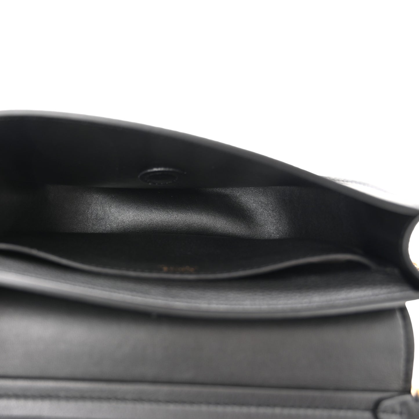 Calfskin Marcie Chain Flap Bag Black