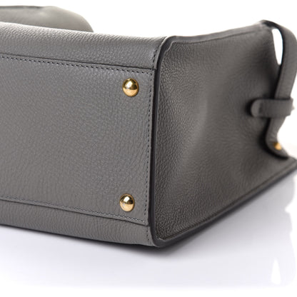 Fendi Cuoio Romano Selleria Bi-Color Medium Peekaboo X-Lite Moon Ghiaia 9 of 9