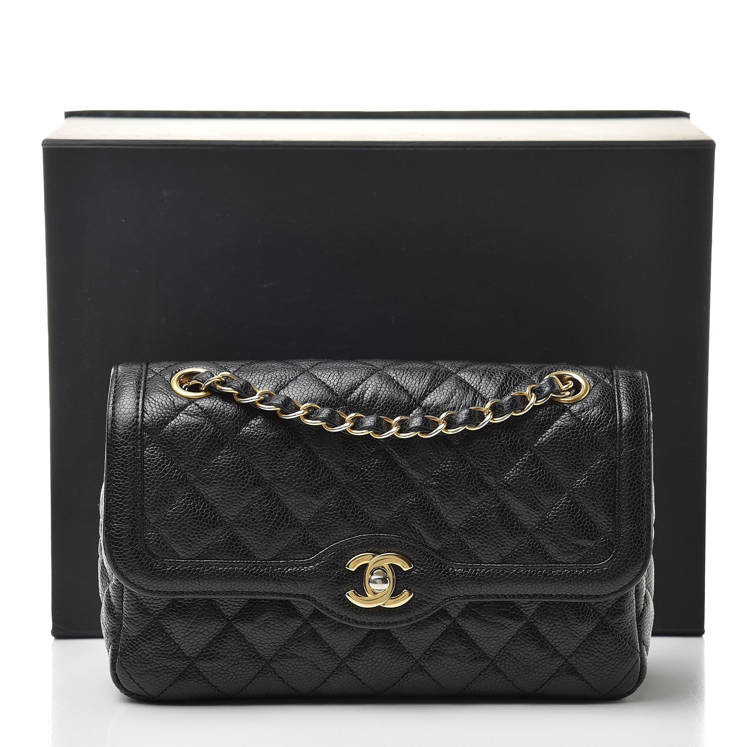 Chanel Crumpled Grained Calfskin Small Flap Black 11 of 11