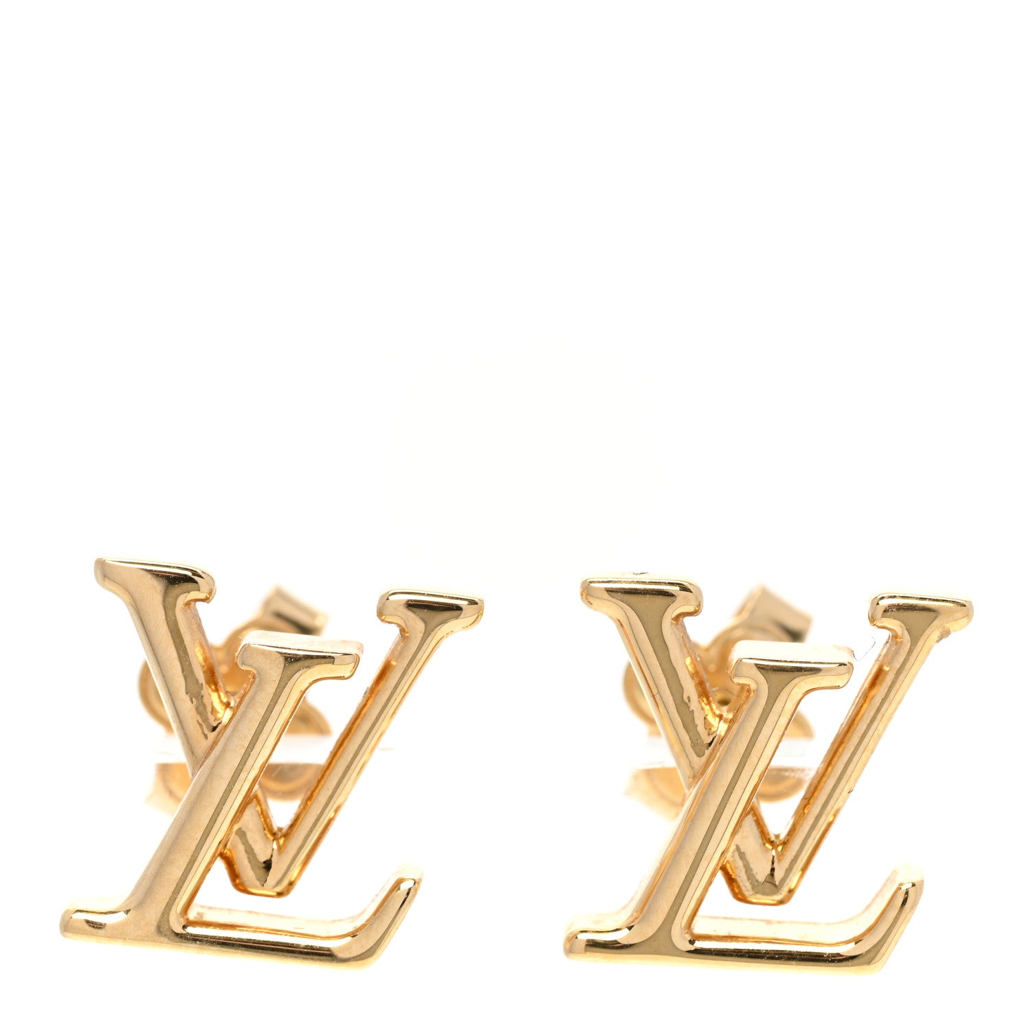 Louis Vuitton Metal LV Iconic Earrings Gold 1 of 4