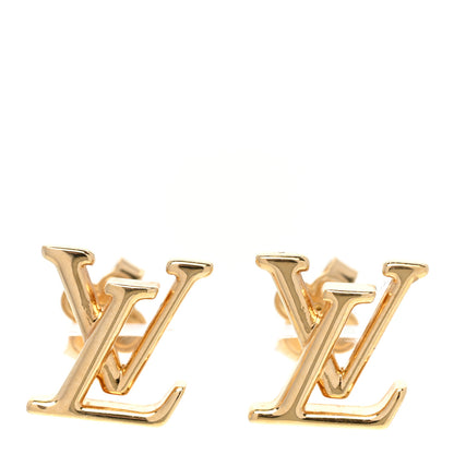 Louis Vuitton Metal LV Iconic Earrings Gold 1 of 4