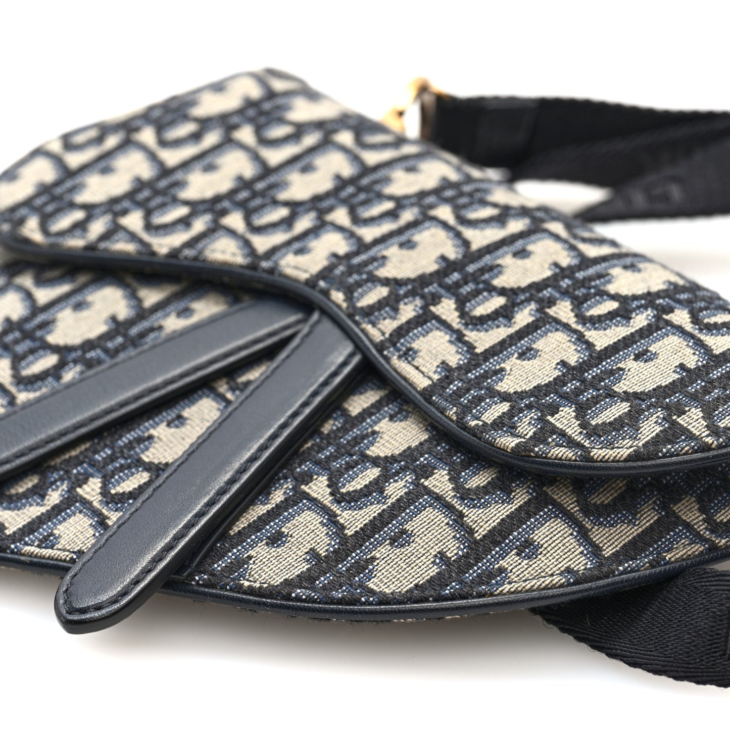 Oblique Saddle Belt Pouch Blue