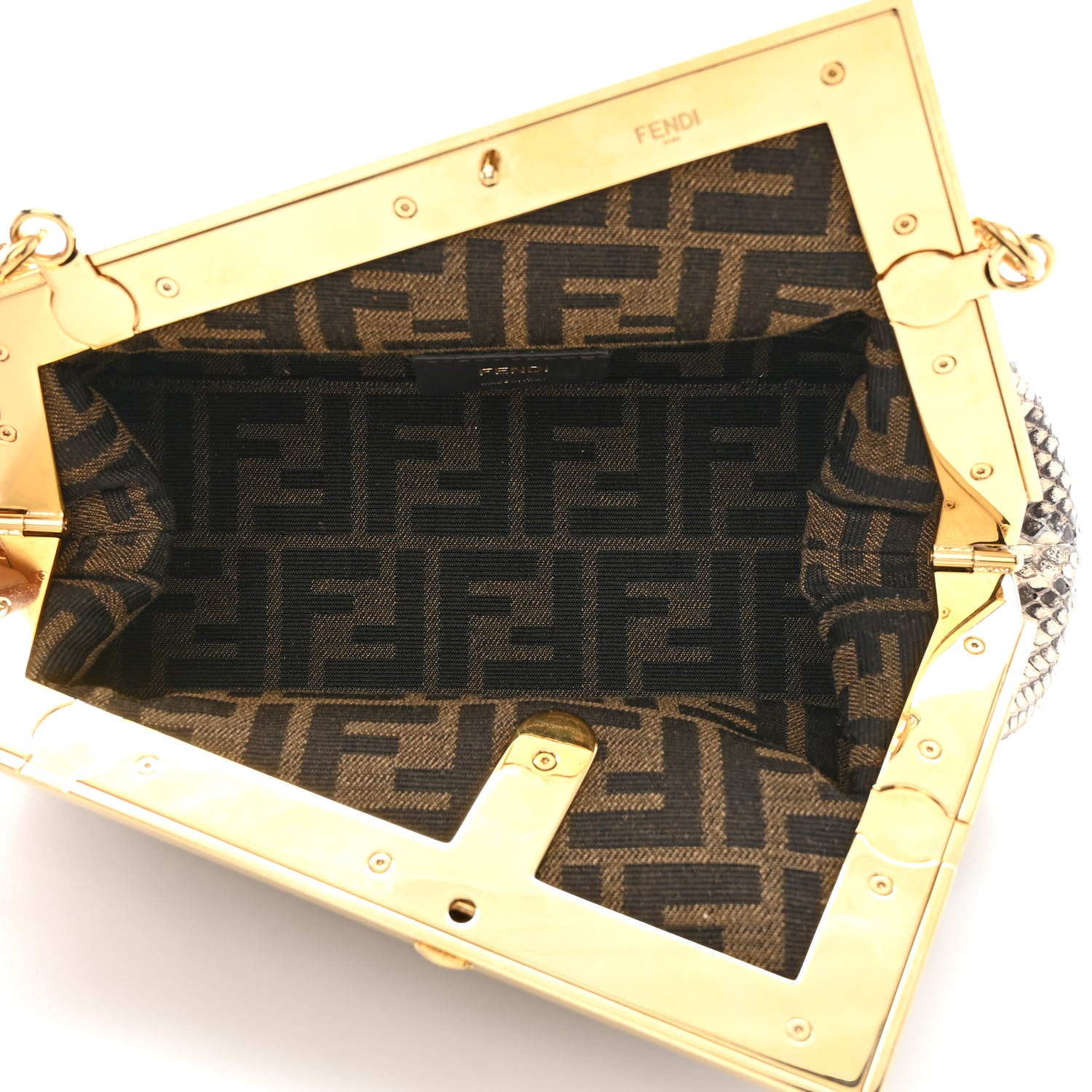 Fendi Snakeskin Small Fendi First Daisy Roccia 5 of 10