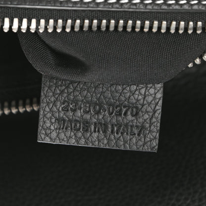 Christian Dior X SHAWN STUSSY Grained Calfskin Bee Saddle Bag Black 7 of 9