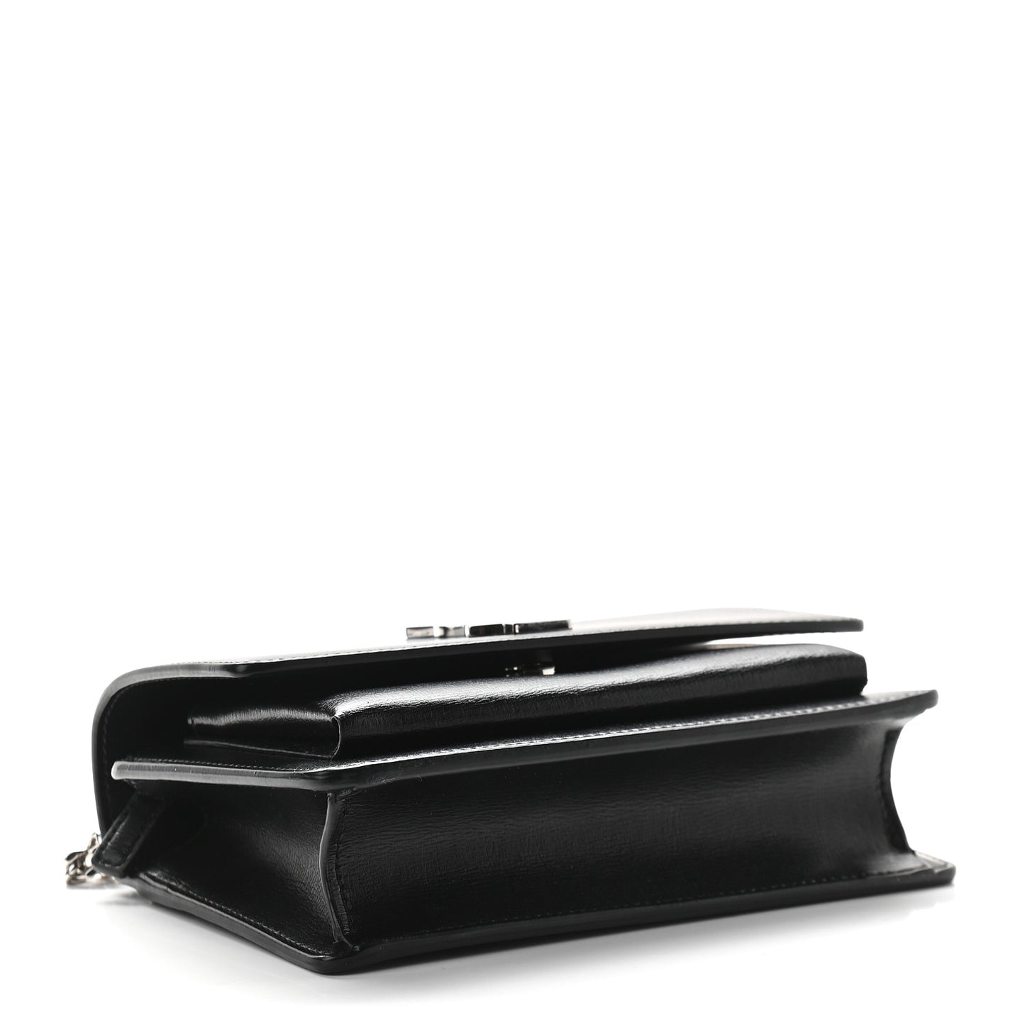 Calfskin Monogram Sunset Chain Wallet Black