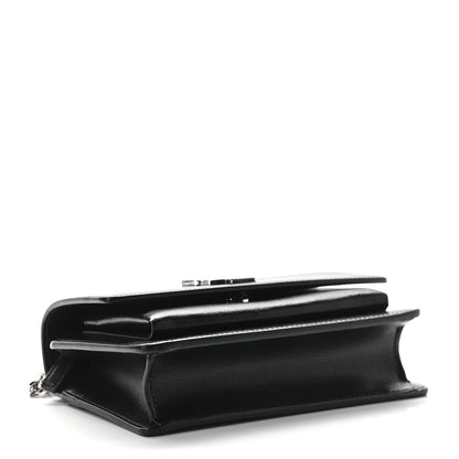 Saint Laurent Calfskin Monogram Sunset Chain Wallet Black 4 of 8