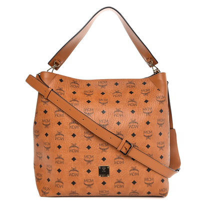 MCM Visetos Large Klara Hobo Cognac 1 of 9