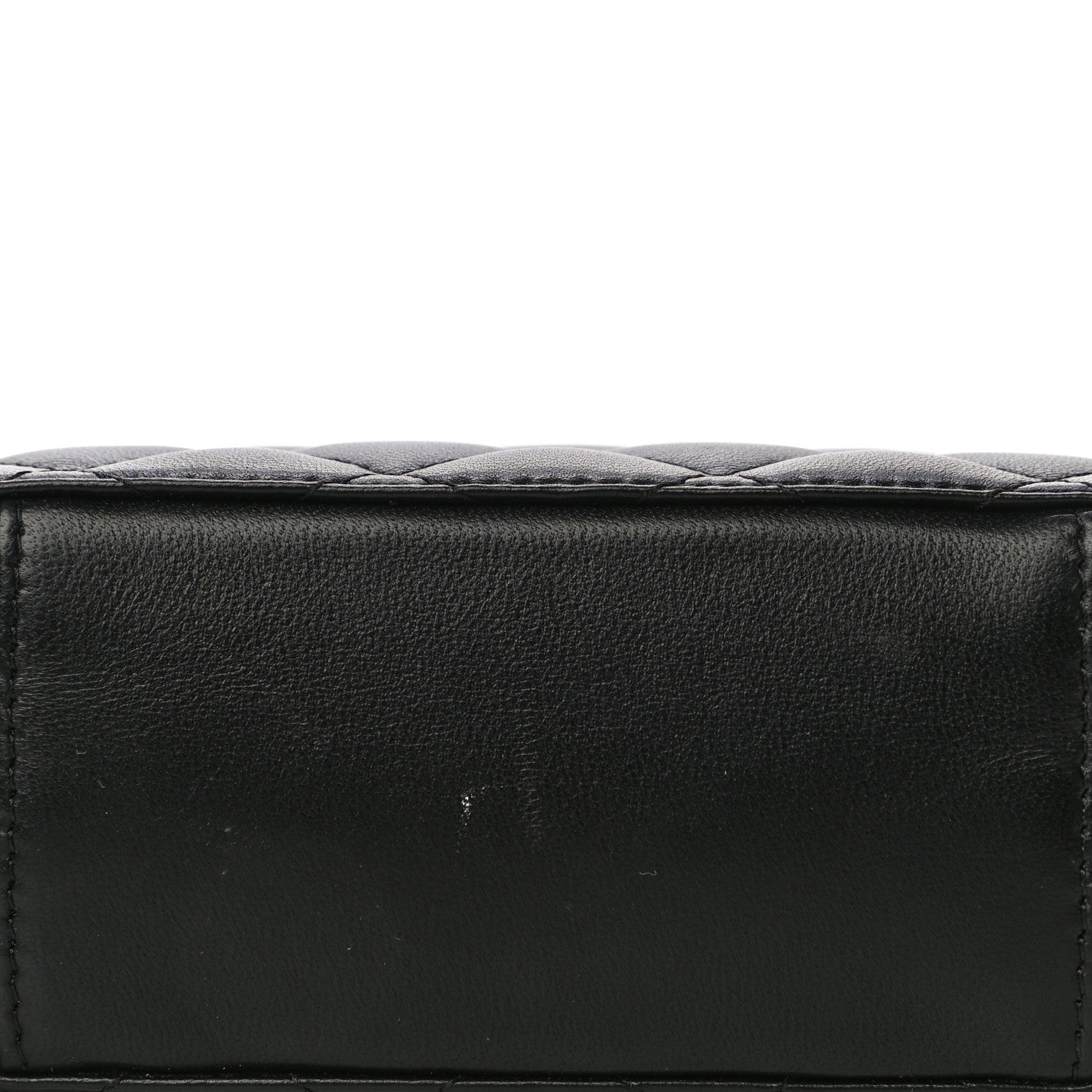 Chanel Lambskin Quilted CC Pearl Crush Camera Case Black 11 of 11
