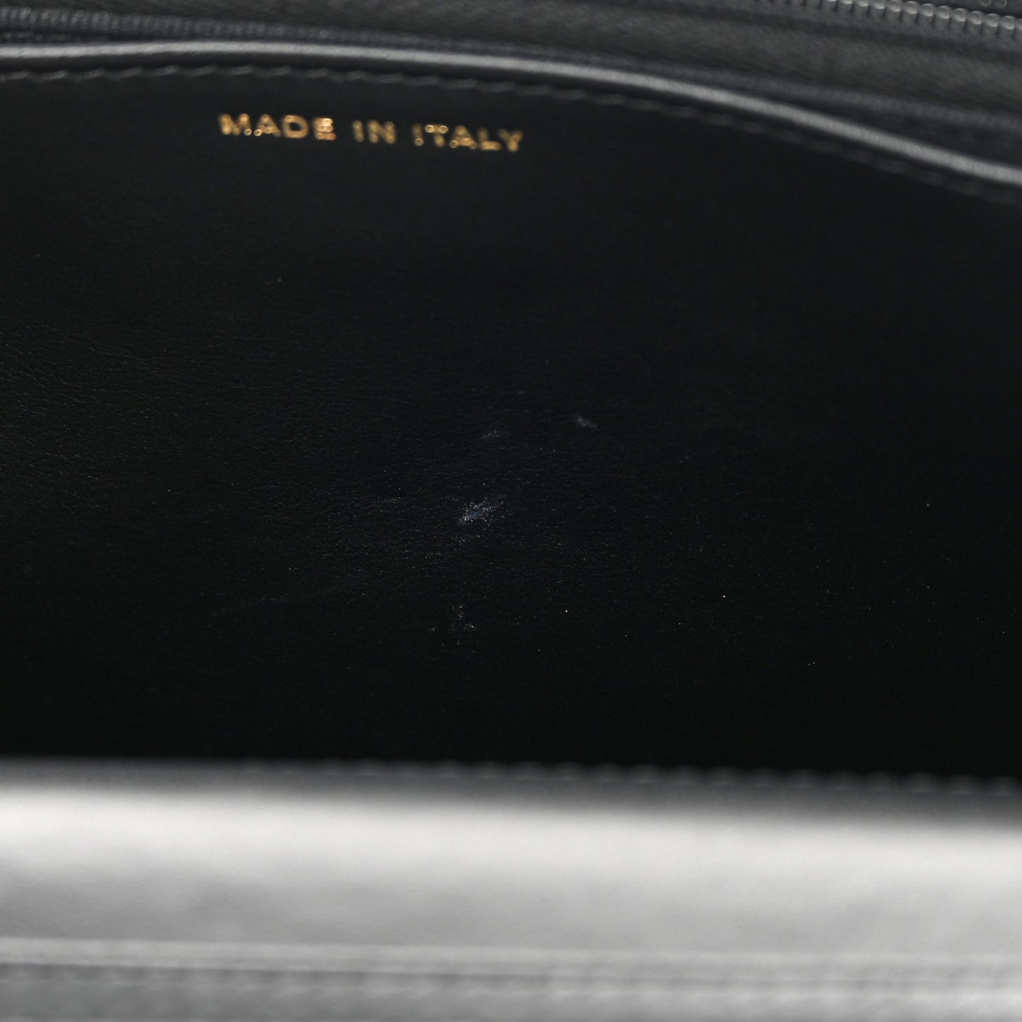 Lambskin Quilted Twisted CC Wallet On Chain WOC Black