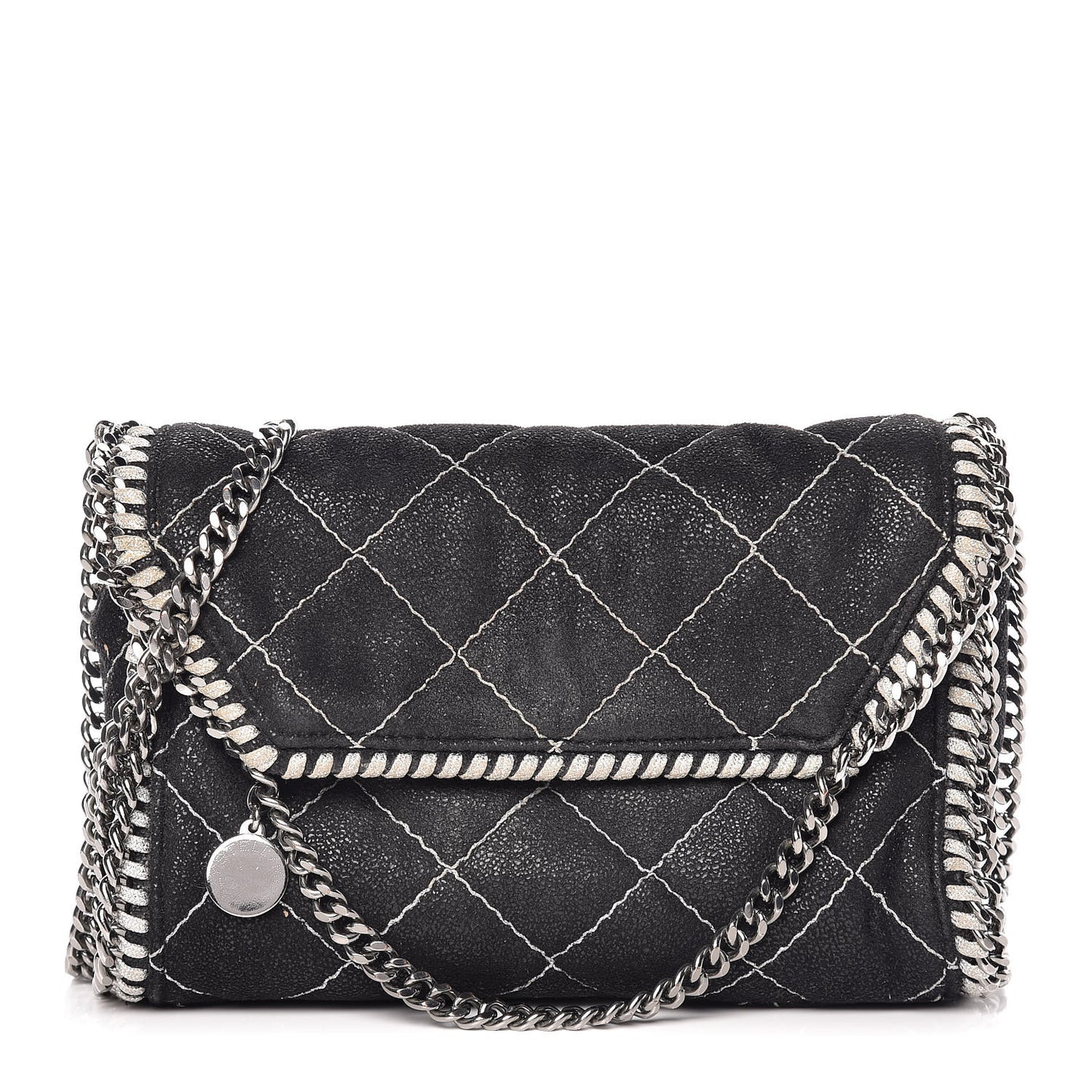 Shaggy Deer Quilted Mini Falabella Black