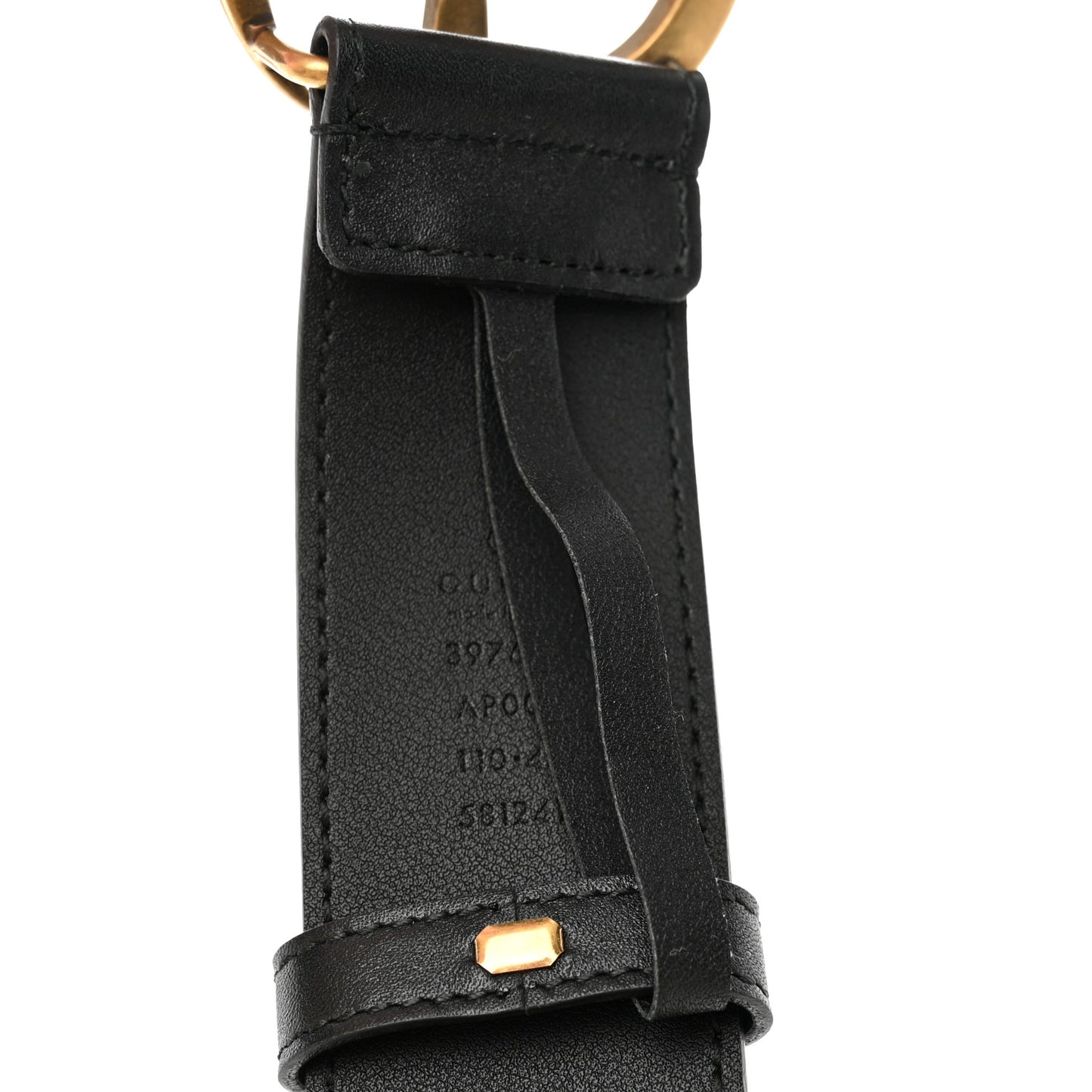 Moon Calfskin Double G 40mm Belt 110 44 Black