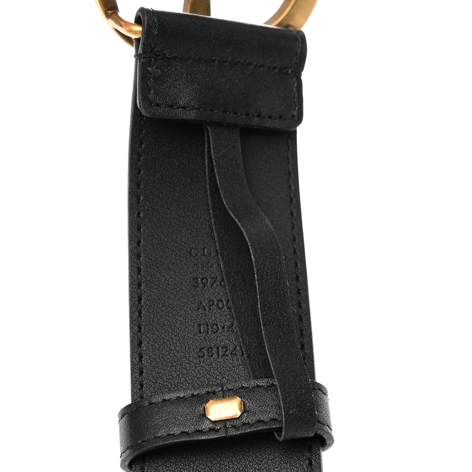 Gucci Moon Calfskin Double G 40mm Belt 110 44 Black 5 of 6