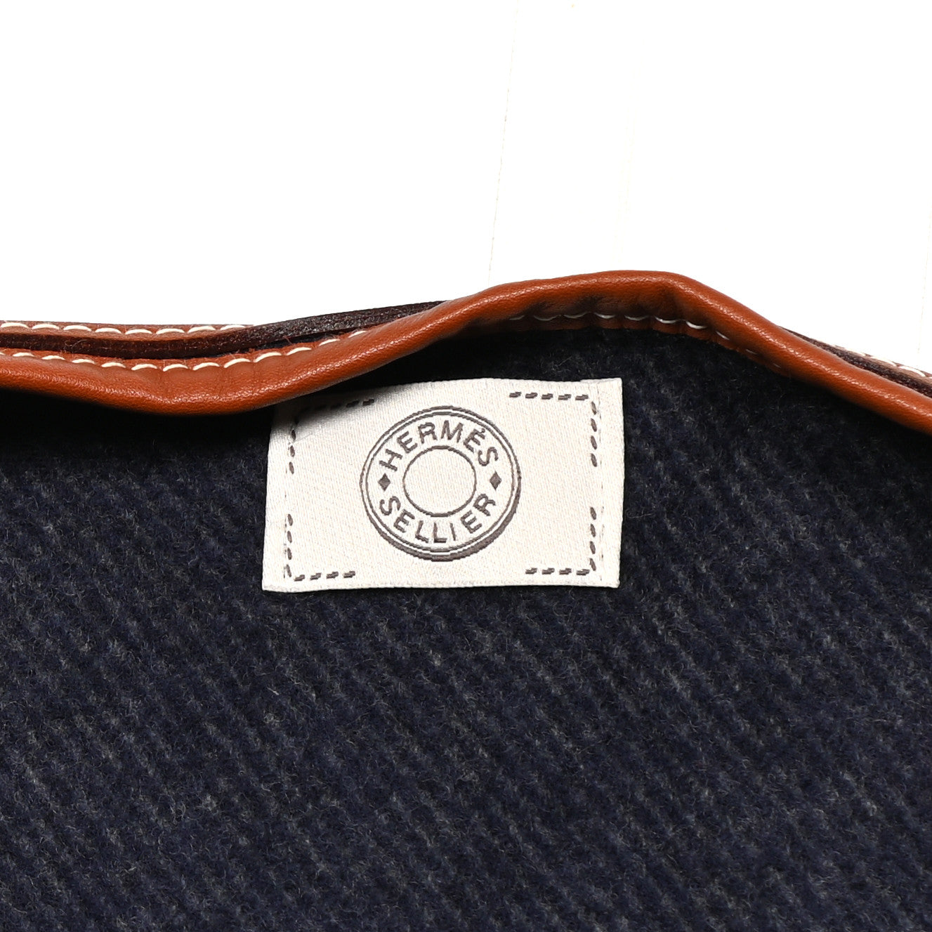 Hermes Merino Wool Cashmere Rocabar Poncho Gris 4 of 6
