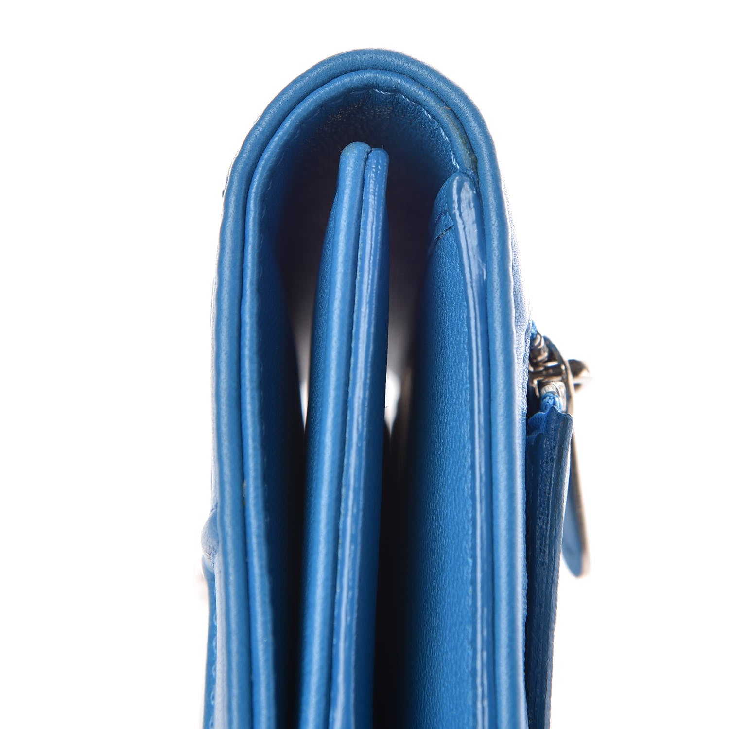 Christian Dior Lambskin Cannage Diorama Elancee Wallet Bleu Nosy 9 of 9