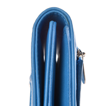 Christian Dior Lambskin Cannage Diorama Elancee Wallet Bleu Nosy 9 of 9