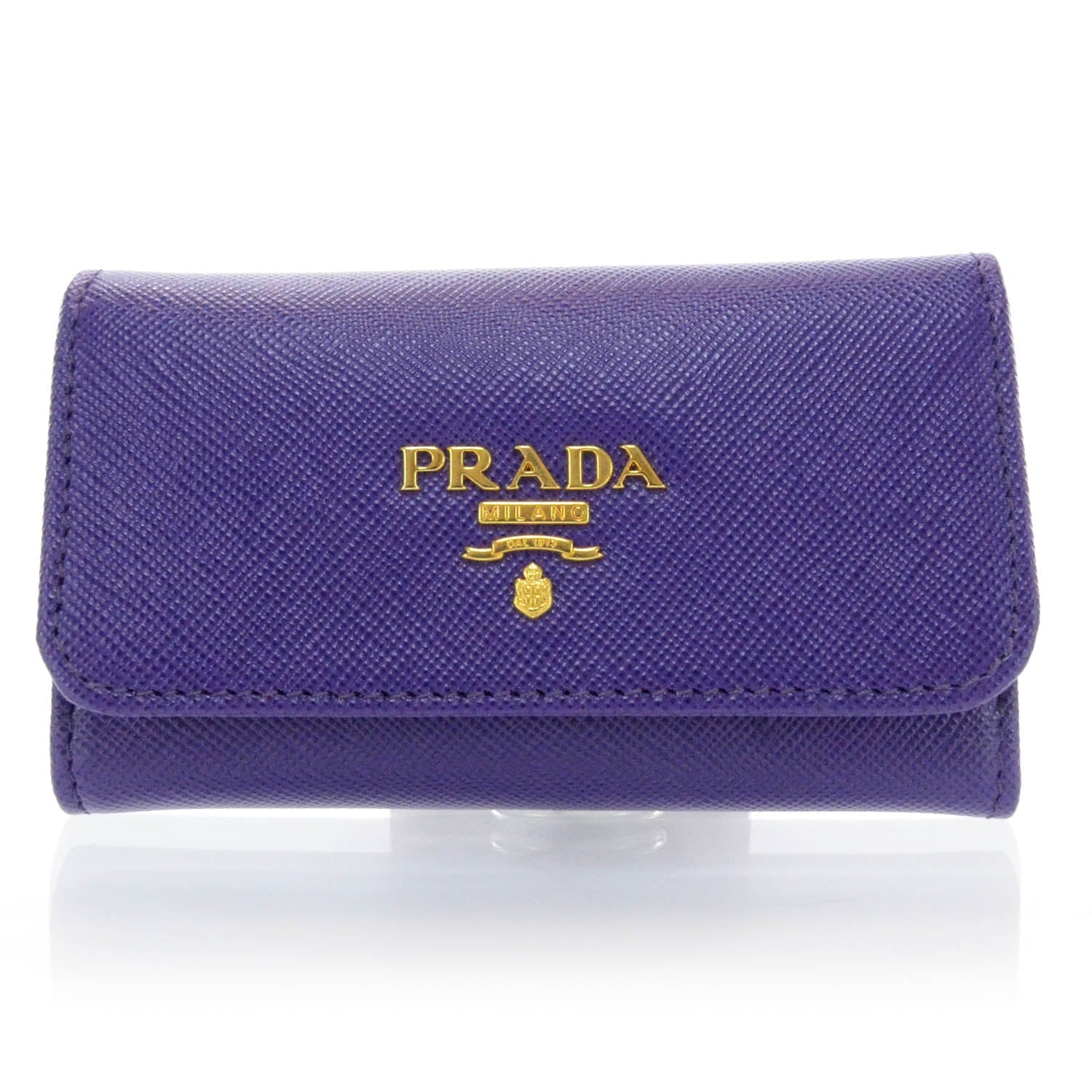 Prada Saffiano Metal 6 Key Holder Viola 1 of 6