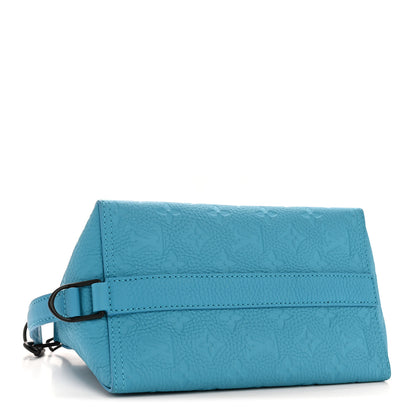 Louis Vuitton Taurillon Monogram Triangle Messenger Turquoise 4 of 12