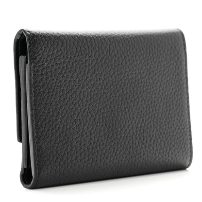 Louis Vuitton Taurillon Embellished Capucines Compact Wallet Black 3 of 7