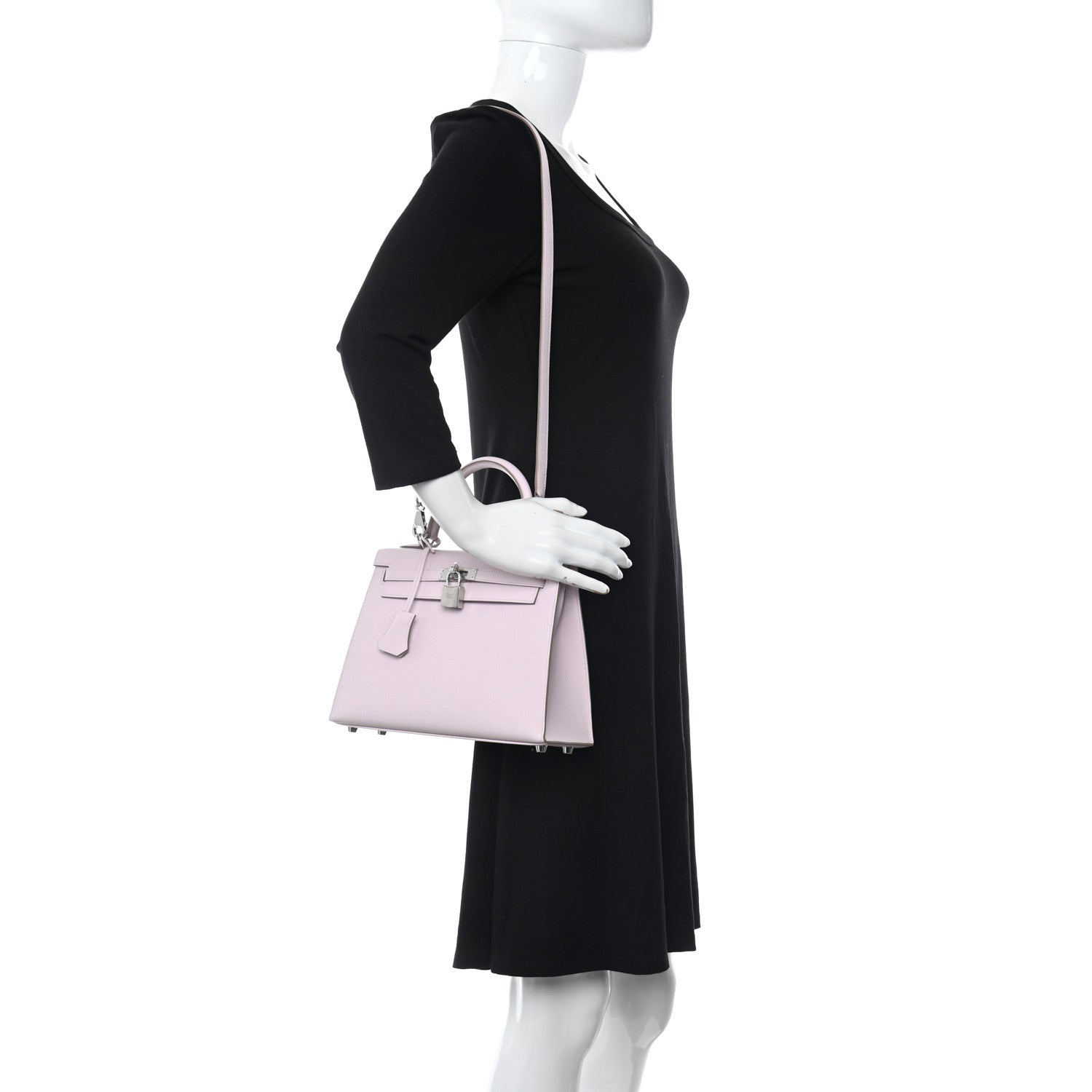 Hermes Epsom Kelly Sellier 25 Mauve Pale 2 of 10