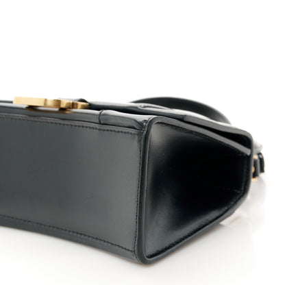 Balenciaga Shiny Box Calfskin Hourglass Top Handle Bag XS Black 10 of 10