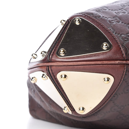 Gucci Guccissima Medium Indy Top Handle Hobo Dark Brown 8 of 9