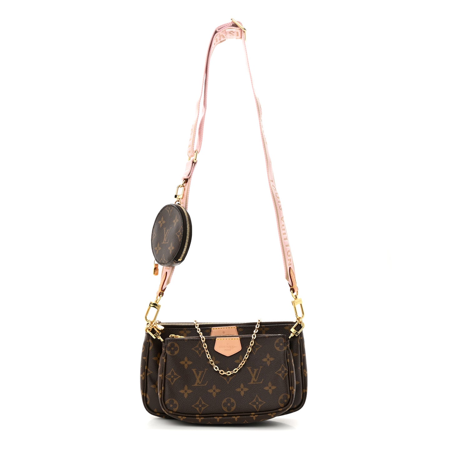 Monogram Multi Pochette Accessories Rose Clair