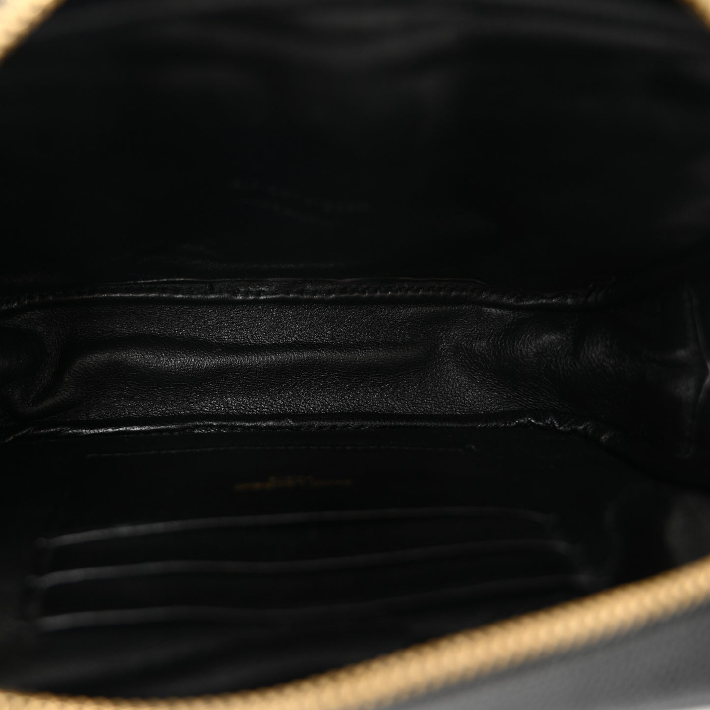 Grain De Poudre Matelasse Monogram Mini Lou Camera Bag Black