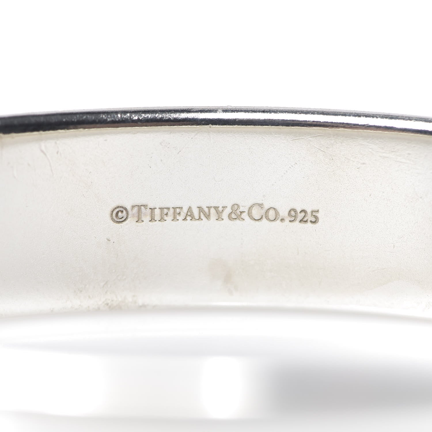 Tiffany Sterling Silver 1837 Cushion Bangle Bracelet 3 of 3